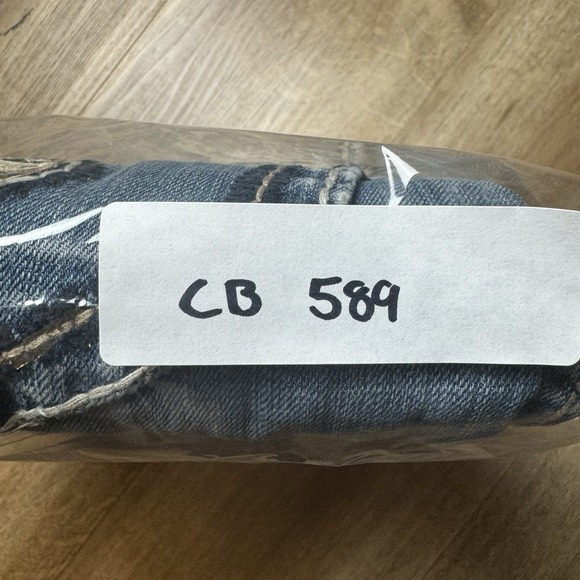 Rock Revival Jeans Mens 33 Richie Straight Leg Thrashed Rockstar Repaired Denim - Picture 14 of 14